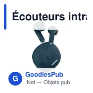 Écouteurs intra-auriculaires personnalisables avec logo - Fresh 'n Rebel Twins Core 2 - Miniature 2