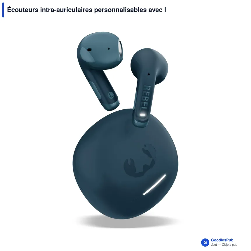 Écouteurs intra-auriculaires personnalisables avec logo - Fresh 'n Rebel Twins Core 2 - Image 2