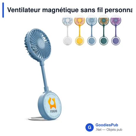 Ventilateur magnétique sans fil personnalisable avec logo - Fresh 'n Rebel