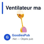 Ventilateur magnétique sans fil personnalisable avec logo - Fresh 'n Rebel - Miniature 5