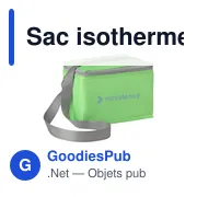 Sac isotherme personnalisable FreshCooler GRS RPET pour logo - Miniature 1