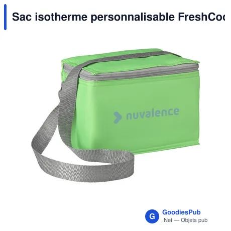 Sac isotherme personnalisable FreshCooler GRS RPET pour logo