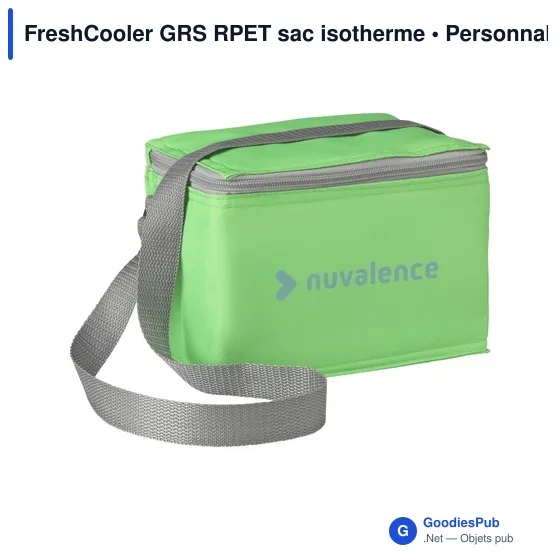 Sac isotherme personnalisable FreshCooler GRS RPET pour logo - Image 1