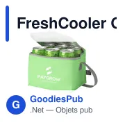 Sac isotherme personnalisable FreshCooler GRS RPET pour logo - Miniature 2