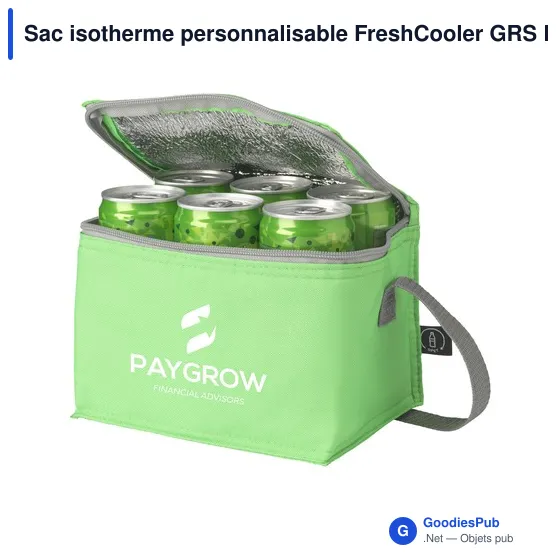 Sac isotherme personnalisable FreshCooler GRS RPET pour logo - Image 2