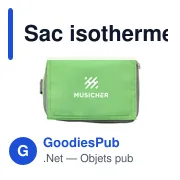 Sac isotherme personnalisable FreshCooler GRS RPET pour logo - Miniature 4