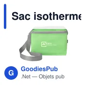 Sac isotherme personnalisable FreshCooler GRS RPET pour logo - Miniature 7