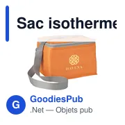 Sac isotherme personnalisable FreshCooler GRS RPET pour logo - Miniature 8