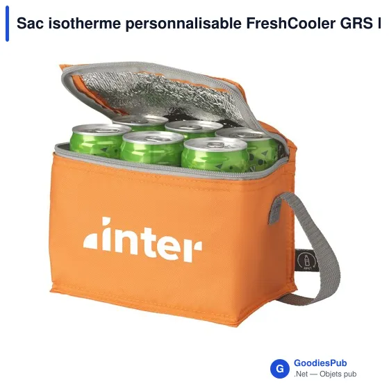 Sac isotherme personnalisable FreshCooler GRS RPET pour logo - Image 9