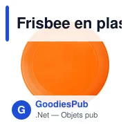 Frisbee en plastique Jolie - Miniature 1