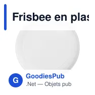 Frisbee en plastique Jolie - Miniature 9