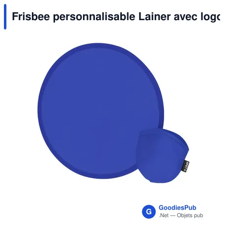 Frisbee personnalisable Lainer avec logo - Écologique et pratique