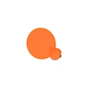 Variante orange - Frisbee personnalisable Lainer avec logo - Écologique et pratique