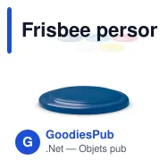 Frisbee personnalisable en polypropylène avec logo - Disque volant - Miniature 1