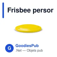 Frisbee personnalisable en polypropylène avec logo - Disque volant - Miniature 2