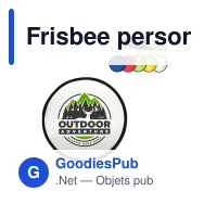 Frisbee personnalisable pliable en nylon et métal avec logo - Pliable - Miniature 1