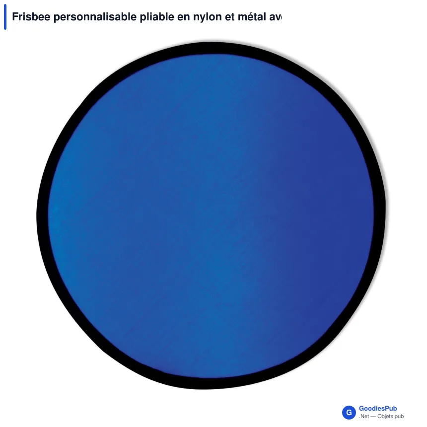 Frisbee personnalisable pliable en nylon et métal avec logo - Pliable - Image 2