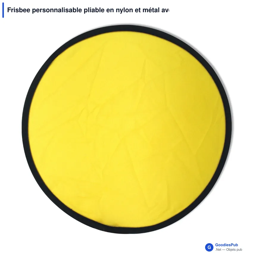 Frisbee personnalisable pliable en nylon et métal avec logo - Pliable - Image 3