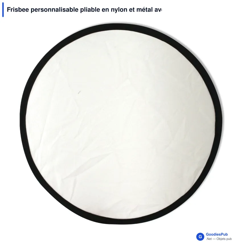 Frisbee personnalisable pliable en nylon et métal avec logo - Pliable - Image 4