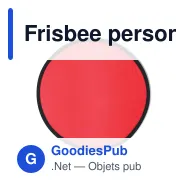 Frisbee personnalisable pliable en nylon et métal avec logo - Pliable - Miniature 5