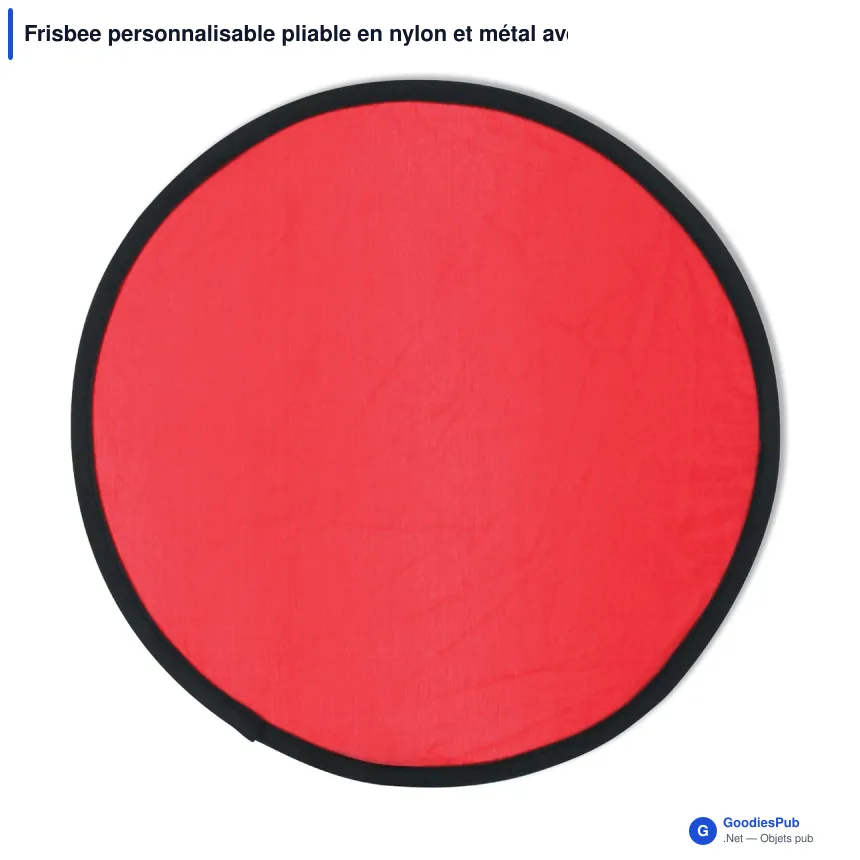 Frisbee personnalisable pliable en nylon et métal avec logo - Pliable - Image 5