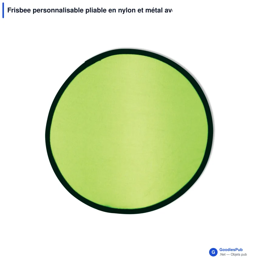 Frisbee personnalisable pliable en nylon et métal avec logo - Pliable - Image 6