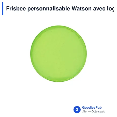 Frisbee personnalisable Watson avec logo - Idéal pour vos événements