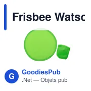 Frisbee personnalisable Watson avec logo - Idéal pour vos événements - Miniature 3