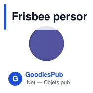 Frisbee personnalisable Watson avec logo - Idéal pour vos événements - Miniature 10