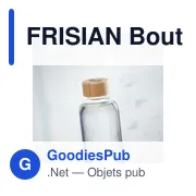 FRISIAN Bouteille en verre 650ml - Miniature 5