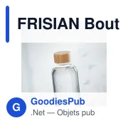 FRISIAN Bouteille en verre 650ml - Miniature 6