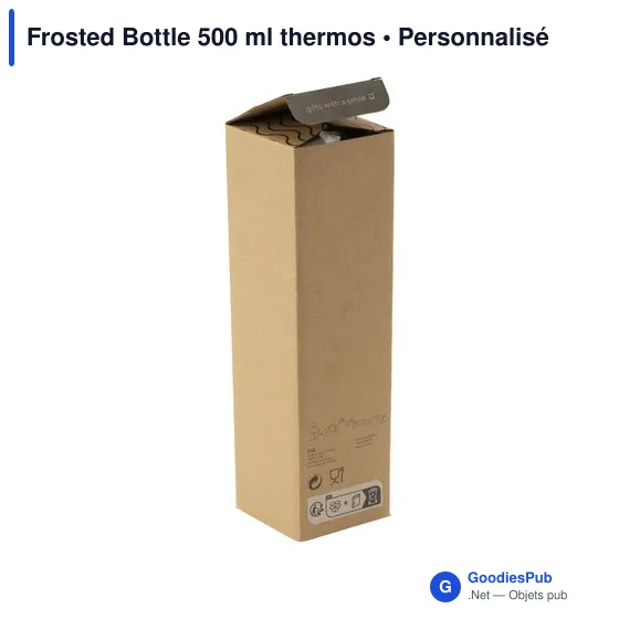 Bouteille isotherme personnalisable 500 ml avec logo - Frosted Bottle - Image 11