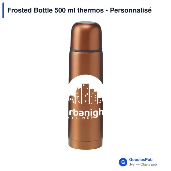Bouteille isotherme personnalisable 500 ml avec logo - Frosted Bottle - Image 12