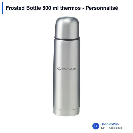 Bouteille isotherme personnalisable 500 ml avec logo - Frosted Bottle - Image 6