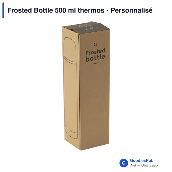 Bouteille isotherme personnalisable 500 ml avec logo - Frosted Bottle - Image 10
