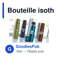 Bouteille isotherme personnalisable en acier inoxydable recyclé - Frostedavec logo - Miniature 1
