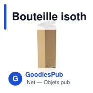 Bouteille isotherme personnalisable en acier inoxydable recyclé - Frostedavec logo - Miniature 11