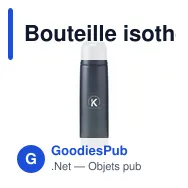 Bouteille isotherme personnalisable en acier inoxydable recyclé - Frostedavec logo - Miniature 12