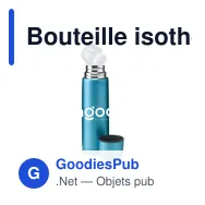 Bouteille isotherme personnalisable en acier inoxydable recyclé - Frostedavec logo - Miniature 5