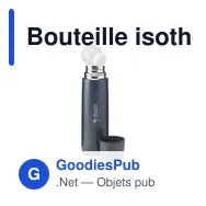 Bouteille isotherme personnalisable en acier inoxydable recyclé - Frostedavec logo - Miniature 7