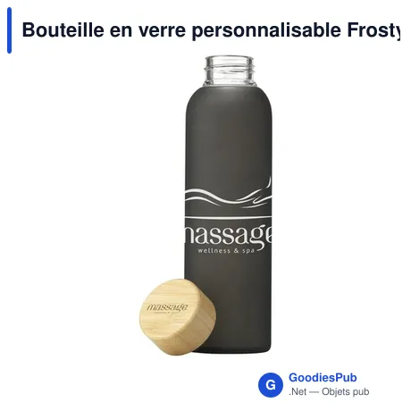 Bouteille en verre personnalisable Frosty Glass Bottle 550 ml avec logo