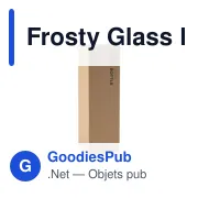 Bouteille en verre personnalisable Frosty Glass Bottle 550 ml avec logo - Miniature 3