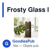 Bouteille en verre personnalisable Frosty Glass Bottle 550 ml avec logo - Miniature 4