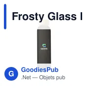 Bouteille en verre personnalisable Frosty Glass Bottle 550 ml avec logo - Miniature 5