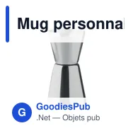 Mug personnalisable en acier inoxydable avec logo - Miniature 1