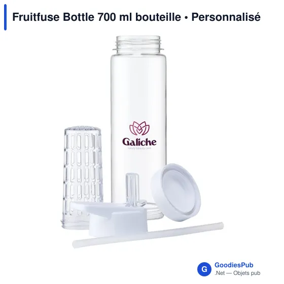 Bouteille d'eau personnalisable Fruitfuse 700 ml avec logo - Image 3
