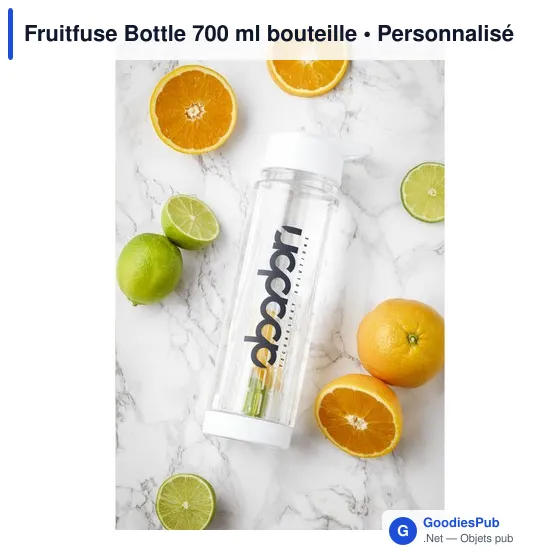 Bouteille d'eau personnalisable Fruitfuse 700 ml avec logo - Image 8