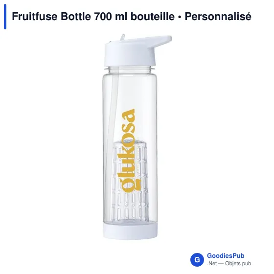 Bouteille d'eau personnalisable Fruitfuse 700 ml avec logo - Image 10