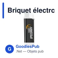 Briquet électronique personnalisable avec logo - Fuego - Miniature 1