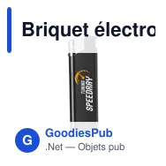 Briquet électronique personnalisable avec logo - Fuego - Miniature 2